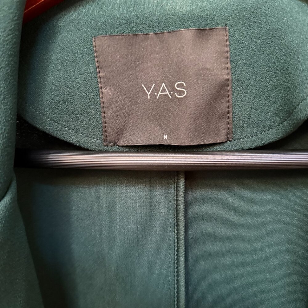 Forest Green Blazer Size M - Single Button Tailored Jacket with Notched Lapel - Picture 4 of 4